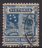Australië Victoria 1901 Koningin Victoria 2½ Penny, Ophalen of Verzenden, Gestempeld