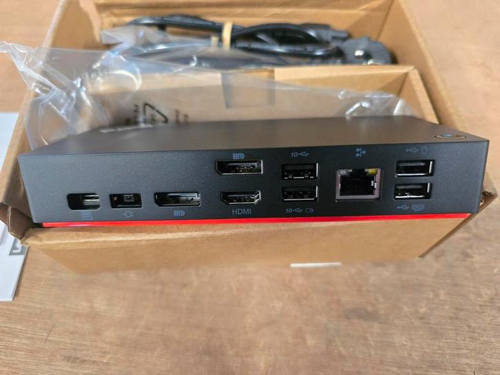 Lenovo ThinkPad USB-C Dock 40AY0090EU Nieuw in doos, Computers en Software, Netwerk switches, Nieuw, Ophalen of Verzenden