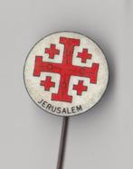 Christendom Jerusalem Jodendom Israël speldje, Verzamelen, Speldjes, Pins en Buttons, Gebruikt, Niet vindbaar, Niet vindbaar, Speldje of Pin