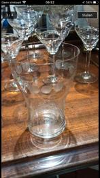 Antieke kristallen glazen. 15 delig., Ophalen of Verzenden, Zo goed als nieuw, Overige typen