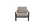 Loungestoel Nosso | Aluminium & Textileen | Black/Sand, Nieuw, Stoel, 2 zitplaatsen, Loungeset