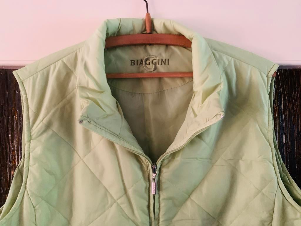 Biaggini Bodywarmer Maat 46 - Lichtgroen, Kleding | Dames, Ophalen of Verzenden, Zo goed als nieuw, Maat 42/44 (L), Groen