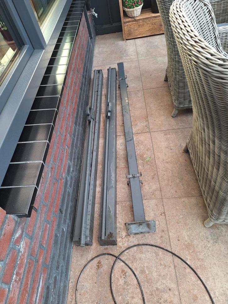 Uitschuifbare windschermen 2x3 meter, Tuin en Terras, Zonneschermen, Ophalen
