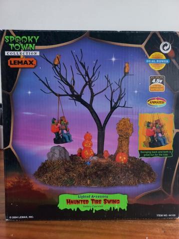 Lemax spooky town haunted Tire swing retired 2004 beschikbaar voor biedingen