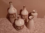 Vintage Keramische Flessen Set, Ophalen, Gebruikt