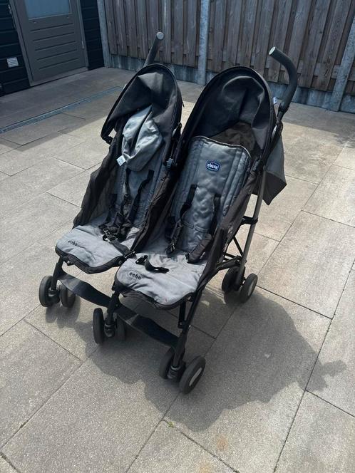 Duo reis kinderwagen inklapbaar, Kinderen en Baby's, Buggy's, Zo goed als nieuw, Overige merken, Duomodel, Verstelbare rugleuning