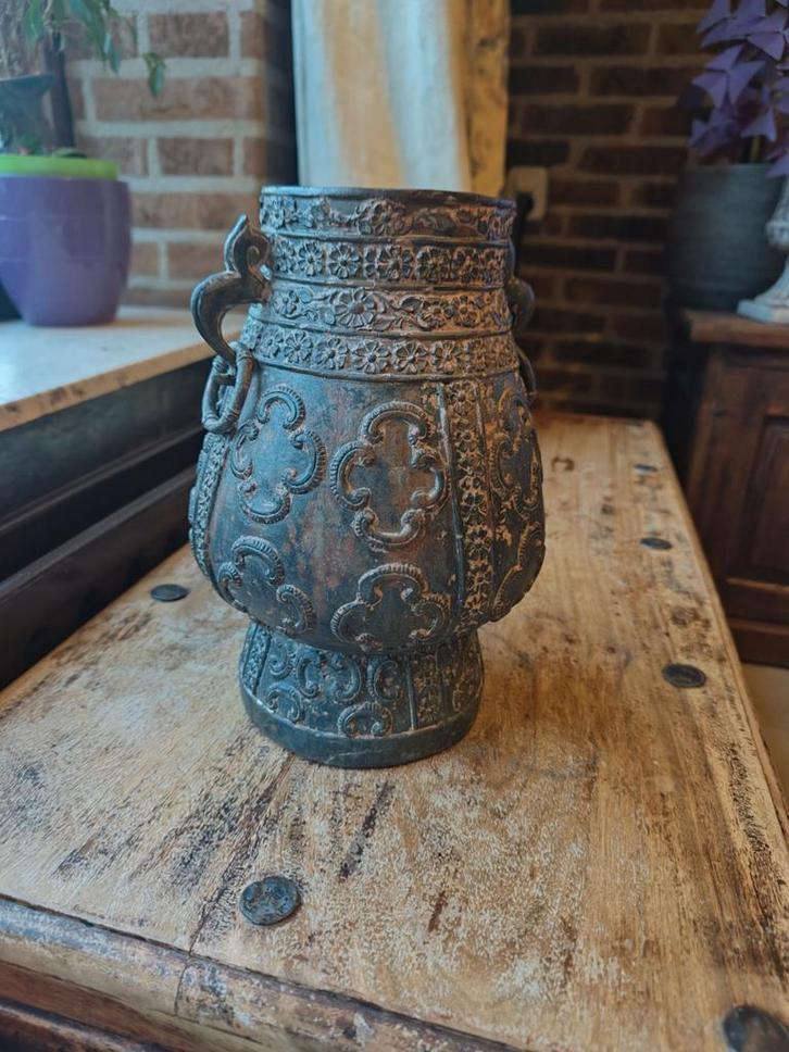Antieke bronze Chinese vaas., Antiek en Kunst, Antiek | Koper en Brons, Ophalen of Verzenden