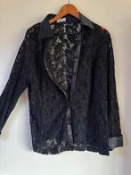 Zwarte Frank Waarder blouse - Maat 46, Kleding | Dames, Blouses en Tunieken, Ophalen of Verzenden, Zo goed als nieuw, Maat 46/48 (XL) of groter