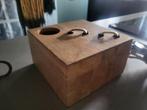 Tafellamp hout, Ophalen of Verzenden, Gebruikt, Hout, Minder dan 50 cm