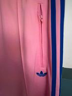 Adidas Firebird wide leg coral pink/blue stripes maat L, Ophalen of Verzenden, Zo goed als nieuw, Roze, Maat 42/44 (L)