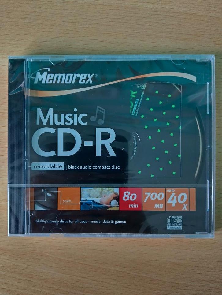 MEMOREX CD-R 80MIN. * Geschikt Voor Audio CD Recorders *, Computers en Software, Beschrijfbare discs, Nieuw, Cd, Ophalen of Verzenden