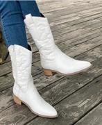 Nieuw!! Cowboylaarzen wit maat 37, Ophalen of Verzenden, Nieuw, Wit, Hoge laarzen