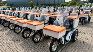 40x Kyburz DXP 5.0 Elektrische Bezorg scooters UNIEK PROJECT beschikbaar voor biedingen