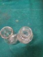 vaasjes mini glas twee stuks, Huis en Inrichting, Woonaccessoires | Vazen, Ophalen of Verzenden
