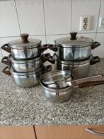 7-delige BK Pannenset, Huis en Inrichting, Keuken | Potten en Pannen, Ophalen, Gebruikt, Rvs, Pannenset