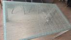 glas tafel, Huis en Inrichting, Tafels | Salontafels, Ophalen, Gebruikt, 100 tot 150 cm, 50 tot 75 cm