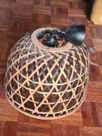 Rieten Lampenkap - Sfeervolle Verlichting, Huis en Inrichting, Lampen | Hanglampen, Overige materialen, Gebruikt, Bohemian, Ophalen of Verzenden