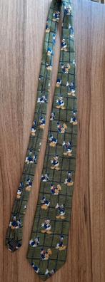 Donald duck disney stropdas, Ophalen of Verzenden, Zo goed als nieuw, Groen, Met patroon