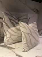 Kussens zebra beige, Ophalen of Verzenden, Nieuw, Beige, Vierkant