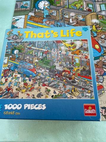 Thats life puzzel 1000 stukjes. “ Treinstation “ beschikbaar voor biedingen