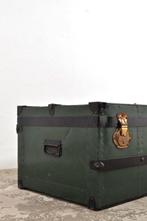 Vintage hutkoffer kist reiskoffer koffer decoratief jaren 50, Antiek en Kunst, Curiosa en Brocante, Ophalen of Verzenden
