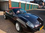 Fiat Barchetta 1.8 16V 1999 Zwart APK 40/2026, Auto's, Voorwielaandrijving, 450 kg, 4 cilinders, Cabriolet
