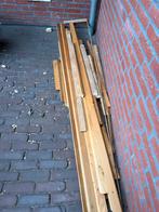 Eikenhouten plinten, Doe-het-zelf en Verbouw, Hout en Planken, Ophalen, Gebruikt, 25 tot 50 mm, Eiken