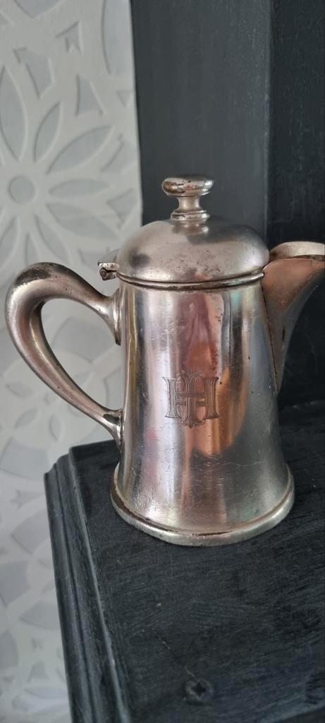 Antiek 1910? CHRISTOFLE art deco verzilverd melkkan milkjug, Antiek en Kunst, Antiek | Goud en Zilver, Ophalen of Verzenden