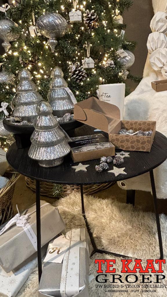 Rivièra Maison Twinkly Glitter Tree zilver nieuw, Diversen, Kerst, Nieuw, Ophalen of Verzenden