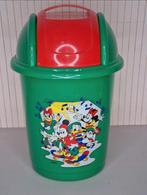 Prullenbak 6L groen Donald Duck Mickey and friends vintage, Huis en Inrichting, Woonaccessoires | Prullenbakken, Minder dan 50 cm