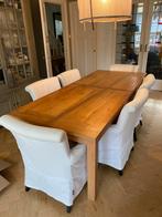 Teakhouten eettafel 240x100cm, Ophalen, Zo goed als nieuw