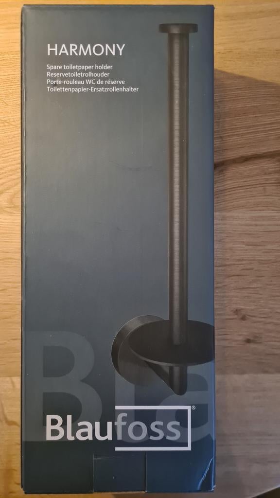 Blaufoss Gunmetal Reserve Toiletrolhouder - Nieuw!, Huis en Inrichting, Ophalen of Verzenden, Nieuw, Grijs, Overige typen