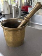 Antieke Bronzen Vijzel met Stamper, Antiek en Kunst, Antiek | Keukenbenodigdheden, Ophalen of Verzenden