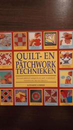 Quilt- en patchwork technieken boek, Ophalen of Verzenden, Zo goed als nieuw, Borduren en Naaien, Katharine Guerrier