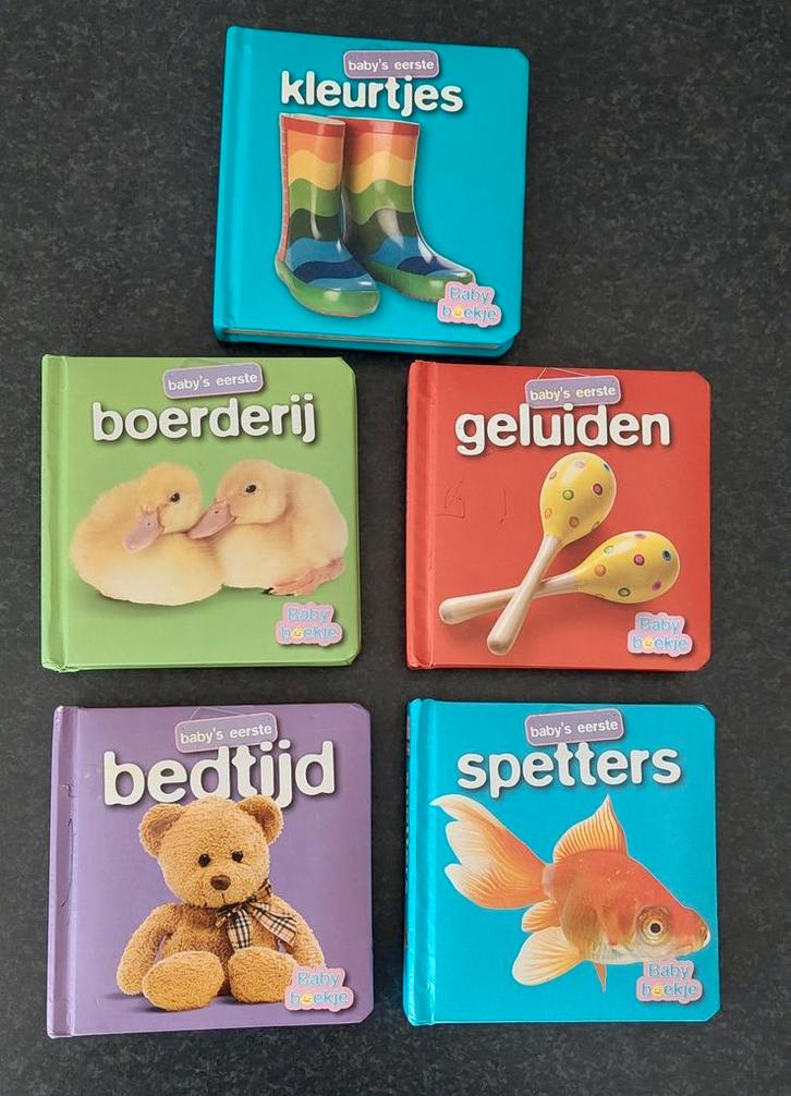 Baby's Eerste Boekjes Serie - 5 Delig, Boeken, Kinderboeken | Baby's en Peuters, Zo goed als nieuw, 6 tot 12 maanden, Uitklap-, Voel- of Ontdekboek