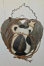 Houten bordje met hond decoratie, Ophalen of Verzenden, Gebruikt