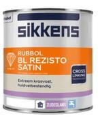 2,5 Liter Sikkens rubbol bl rezisto satin Ral 9010, Doe-het-zelf en Verbouw, Verf, Beits en Lak, Ophalen of Verzenden, Zo goed als nieuw