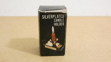 Silverplated candle holder [1400] beschikbaar voor biedingen