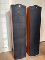 KEF Q5 Vloerstaande speakers (kersen), Uni-Q, zonder kabels, Zo goed als nieuw, 120 watt of meer, Front, Rear of Stereo speakers