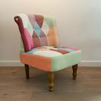 vidaXL Franse stoel met patchwork ontwerp stof, Ophalen, Gebruikt, Stoel(en)