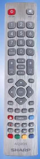 Afstandsbediening voor sharp-aquos-shwrmc0001n, Sharp, Tv, Nieuw, Ophalen of Verzenden
