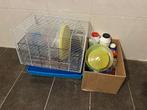 Hamster kooi met accessoires, Dieren en Toebehoren, Kooi, Gebruikt, Minder dan 75 cm, Hamster