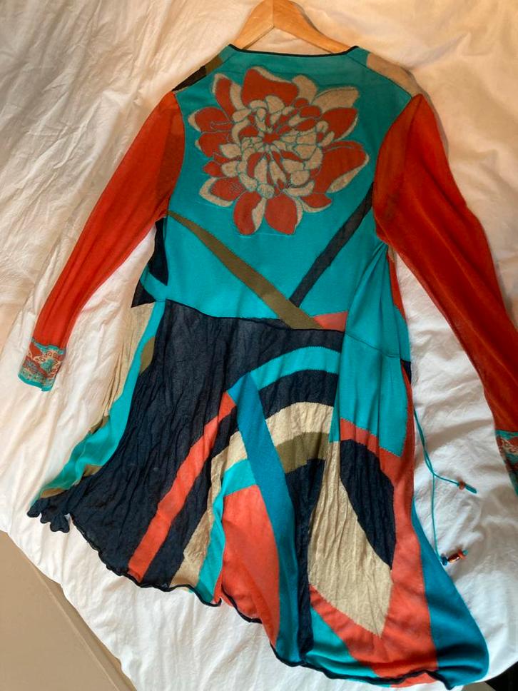 Ivko Vest met Bloem op de Rug M/L Nieuwstaat, Kleding | Dames, Jurken, Nieuw, Maat 42/44 (L), Overige kleuren, Knielengte, Ophalen of Verzenden