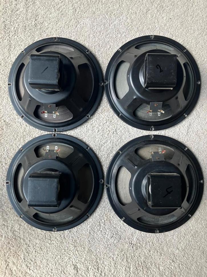 Eminence 1028K alnico speakers - 4 stuks (uit 1994), Muziek en Instrumenten, Versterkers | Bas en Gitaar, Gebruikt, Gitaar, 50 tot 100 watt
