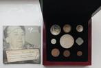 Muntset wilhelmina in orginele box met boekje, Postzegels en Munten, Munten | Nederland, Setje, Zilver, Koningin Wilhelmina, Overige waardes