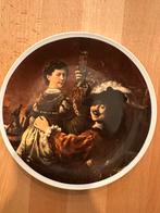 Porseleinen wandbord Rembrandt en Saskia, Antiek en Kunst, Verzenden