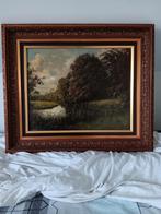 Frans Baaijens - Buurserbeek olieverf schilderij, Antiek en Kunst, Kunst | Schilderijen | Klassiek, Ophalen of Verzenden