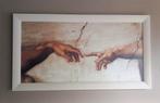 Hand tot hand God Schepping van Adam - Michelangelo, Ophalen, Zo goed als nieuw, Schilderij, 75 cm of meer