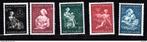 423 - 427 (Jaar 1944) | Winterhulp-Volksdienstzegels, Postzegels en Munten, Postzegels | Nederland, Na 1940, Ophalen of Verzenden