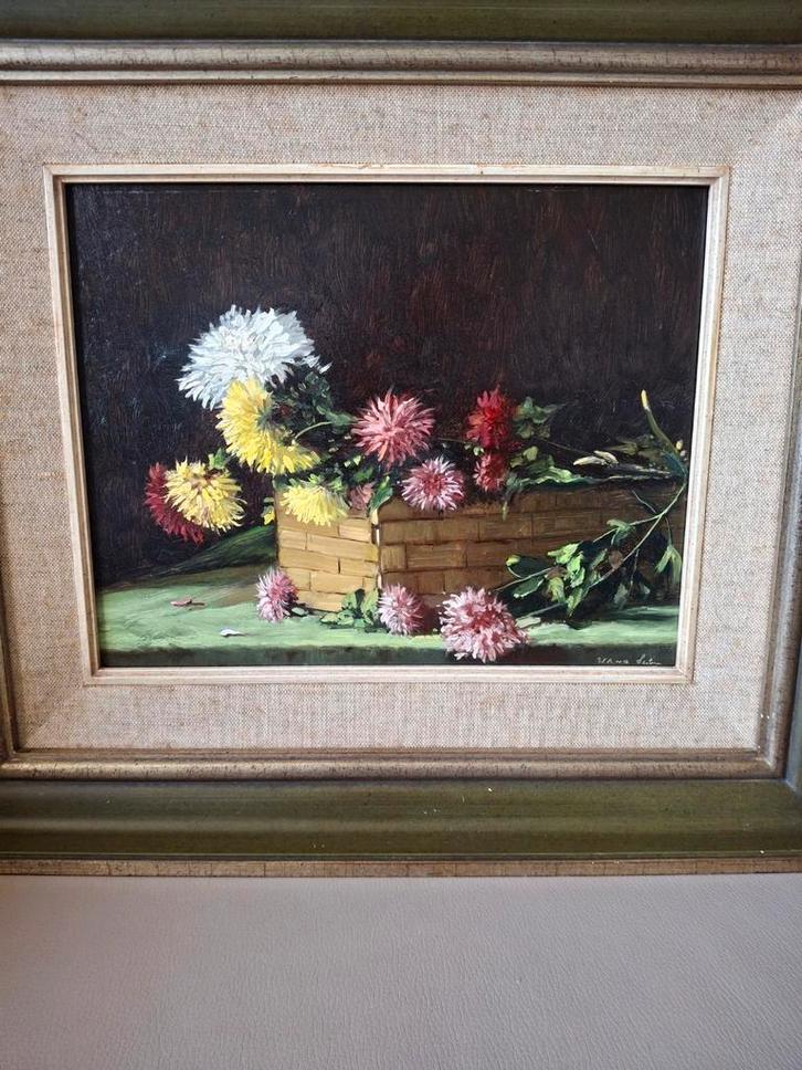 Olieverf van Wilhelmus Adrianus van der Salm 1918 - 1965, Antiek en Kunst, Kunst | Schilderijen | Klassiek, Ophalen of Verzenden